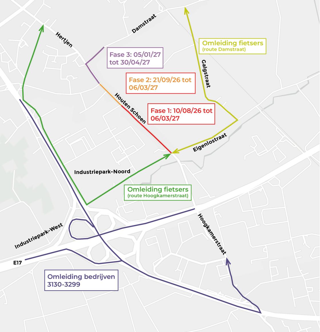 Rioleringswerken Hoogkameren: nieuwe fase van start op 10 augustus